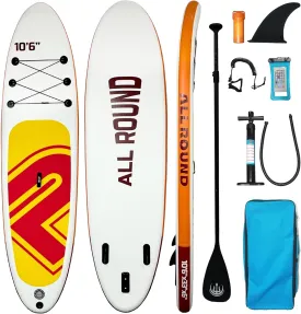 11'' Adults Inflatable Stand Up Paddle Board,330 LBs,Premium Paddle Board with Non-Slip Deck Design,Full Accessorie, Multifunctional Paddle Boards for Adults,Youth and Animal to Surfing