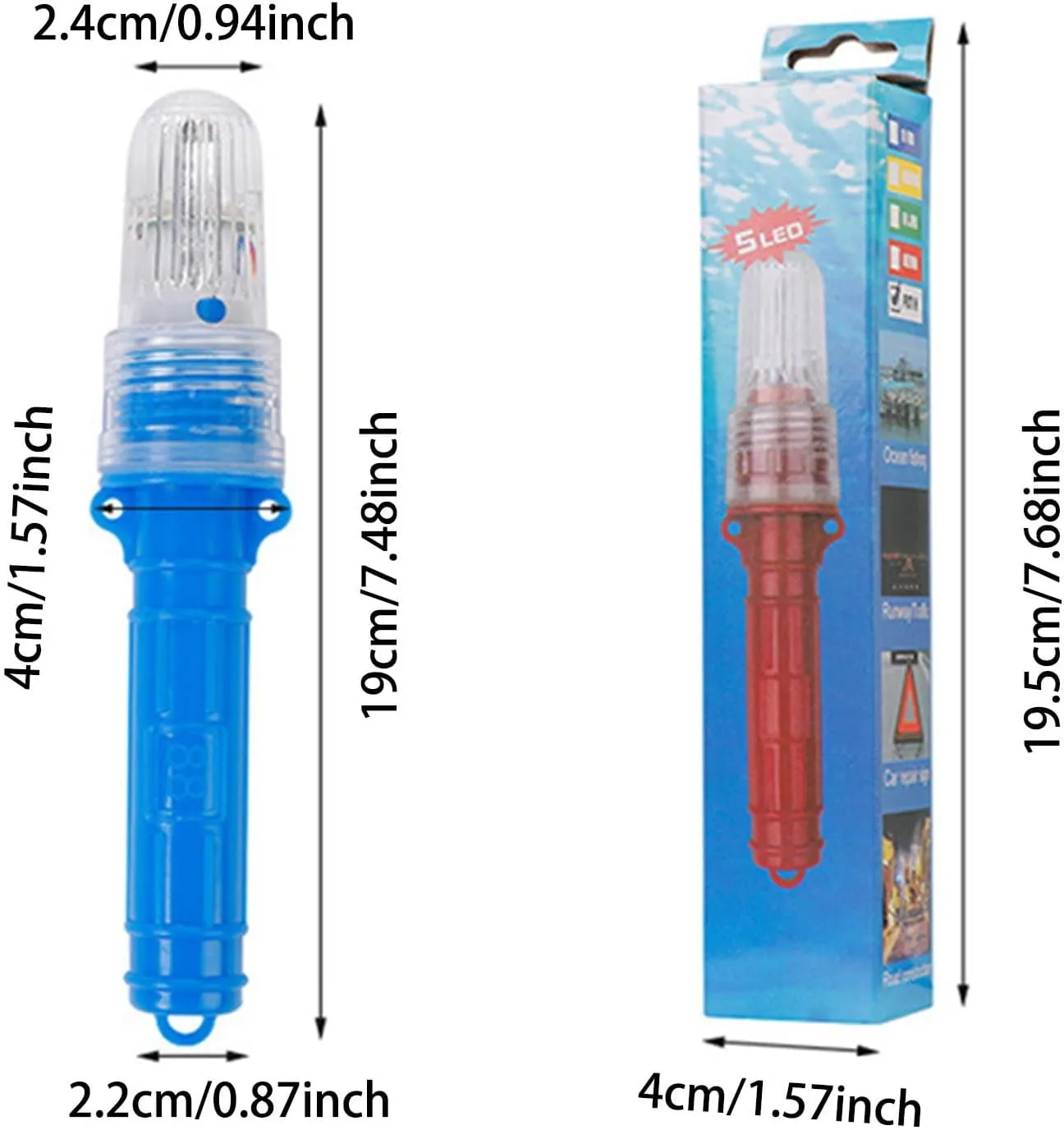 2025 Guard Approved Boat Flares Kit - Auto- Marine Flares for Fishing Boats, Life Rafts & Emergency Signaling (Blue)