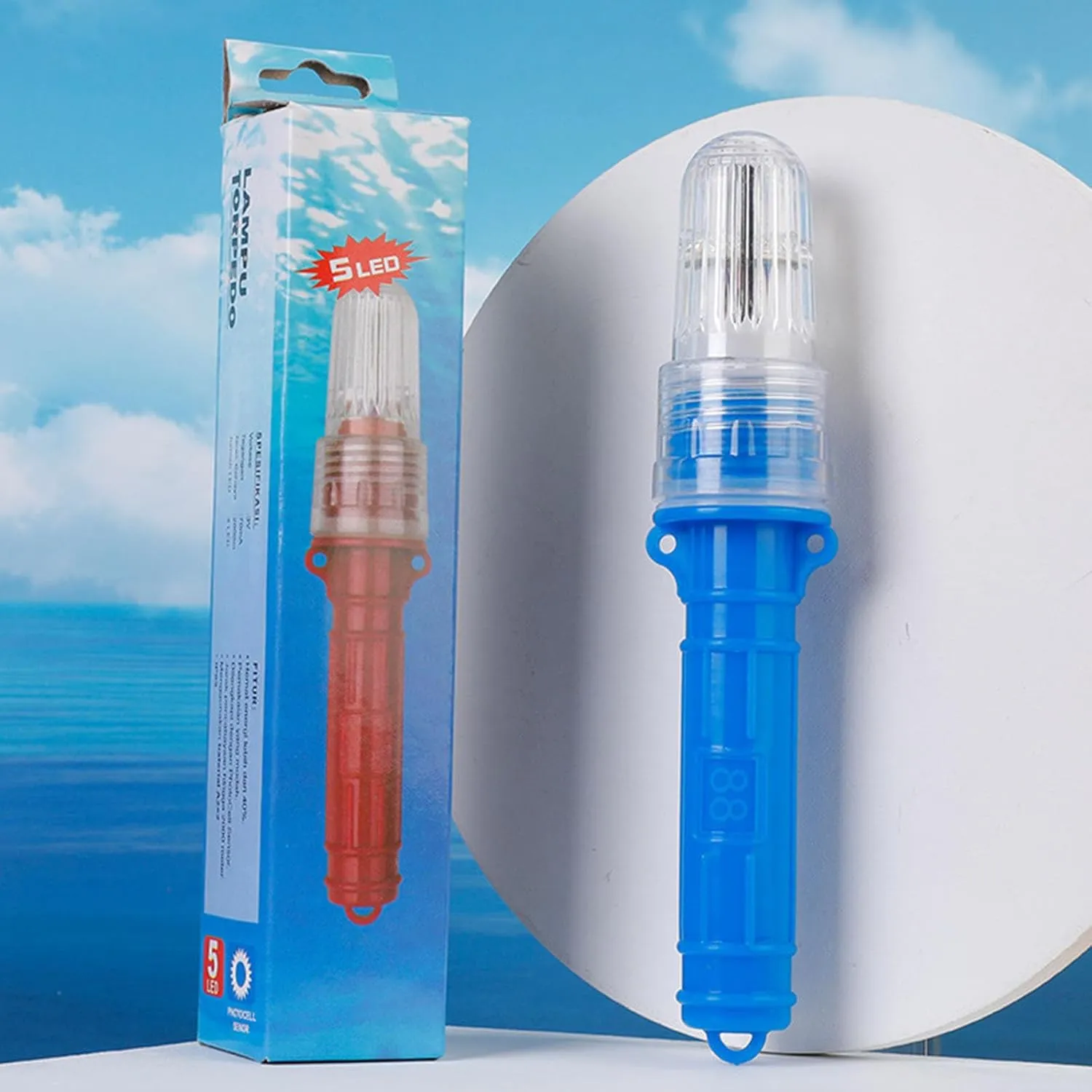 2025 Guard Approved Boat Flares Kit - Auto- Marine Flares for Fishing Boats, Life Rafts & Emergency Signaling (Blue)