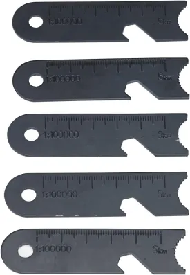 5pcs Premium Ferro Rod Scraper, Ferro rods Magnesium Rods Striker, Adapt for All Kind Ferrocerium Rods