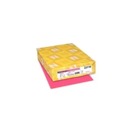 Astrobrights Inkjet, Laser Print Colored Paper - Letter - 8 1/2" x 11" - 24 lb Basis Weight - Smooth - 500 / Ream - Plasma Pink