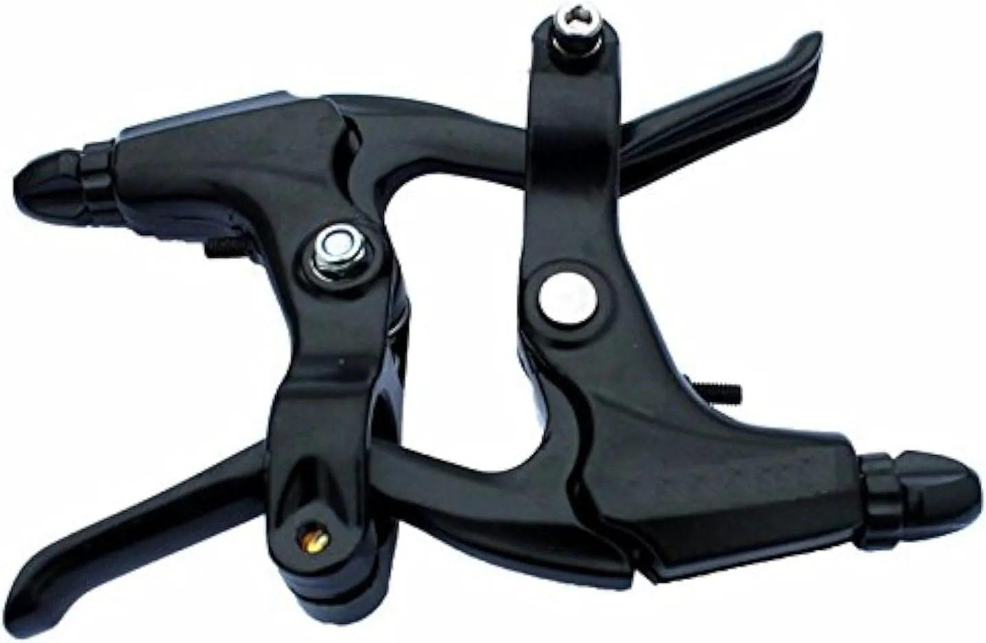 BlueSunshine 1 Pair Universal Full Aluminum Alloy Bicycle Brake Handle Mountain Road Bike V-Type Brake Lever 2.2cm Diameter (Brake)