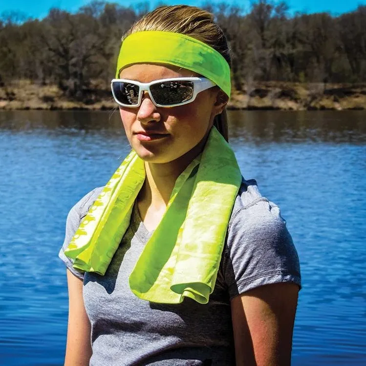 Bullhead Safety Hi-Visibilty Cooling Towel, 16" x 25.5"