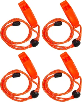 Emergency Whistles| Whistles for Adults Emergency with Adjustable Reflective Lanyard|120DB Sound Power for Kayak|Life Jacket|Boating|Fishing Boat|Camping|Hiking|Hunting|