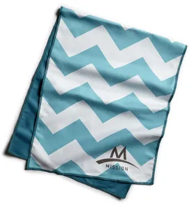 Enduracool Microfiber Cooling Towel | Blue Chevron