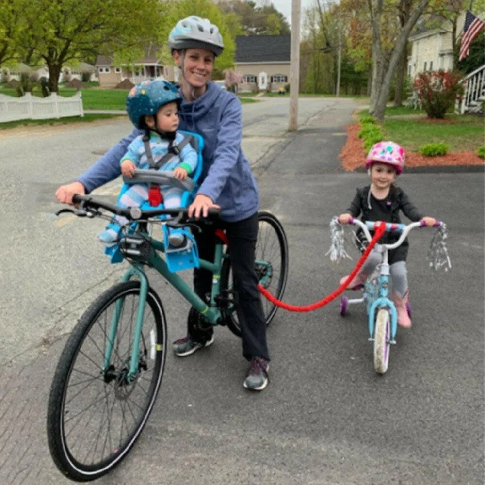 Extra Strong Bike Bungee Tow Rope Heavy Duty  Towing Pull Cable with Carabiner Van Mountain Bike Parent-Child Rally Rope Cycling Strength Pull Strap