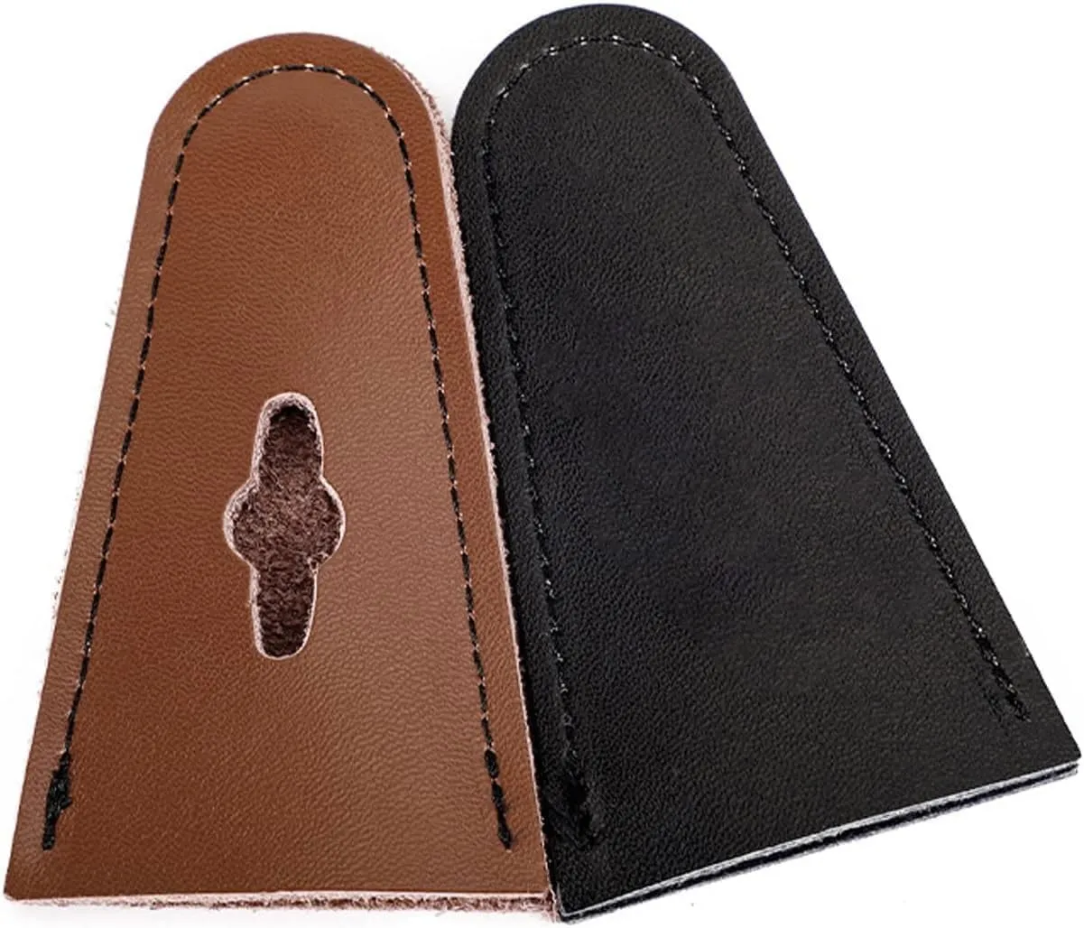 FUNTRESS Archery Recurve Bow Limb Protector Leather Guard Protector End Replacement Caps for Traditional Bow Longbow(1 Pair)