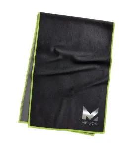 HydroActive MAX Large Towel | Jet Black / Hi Vis Green