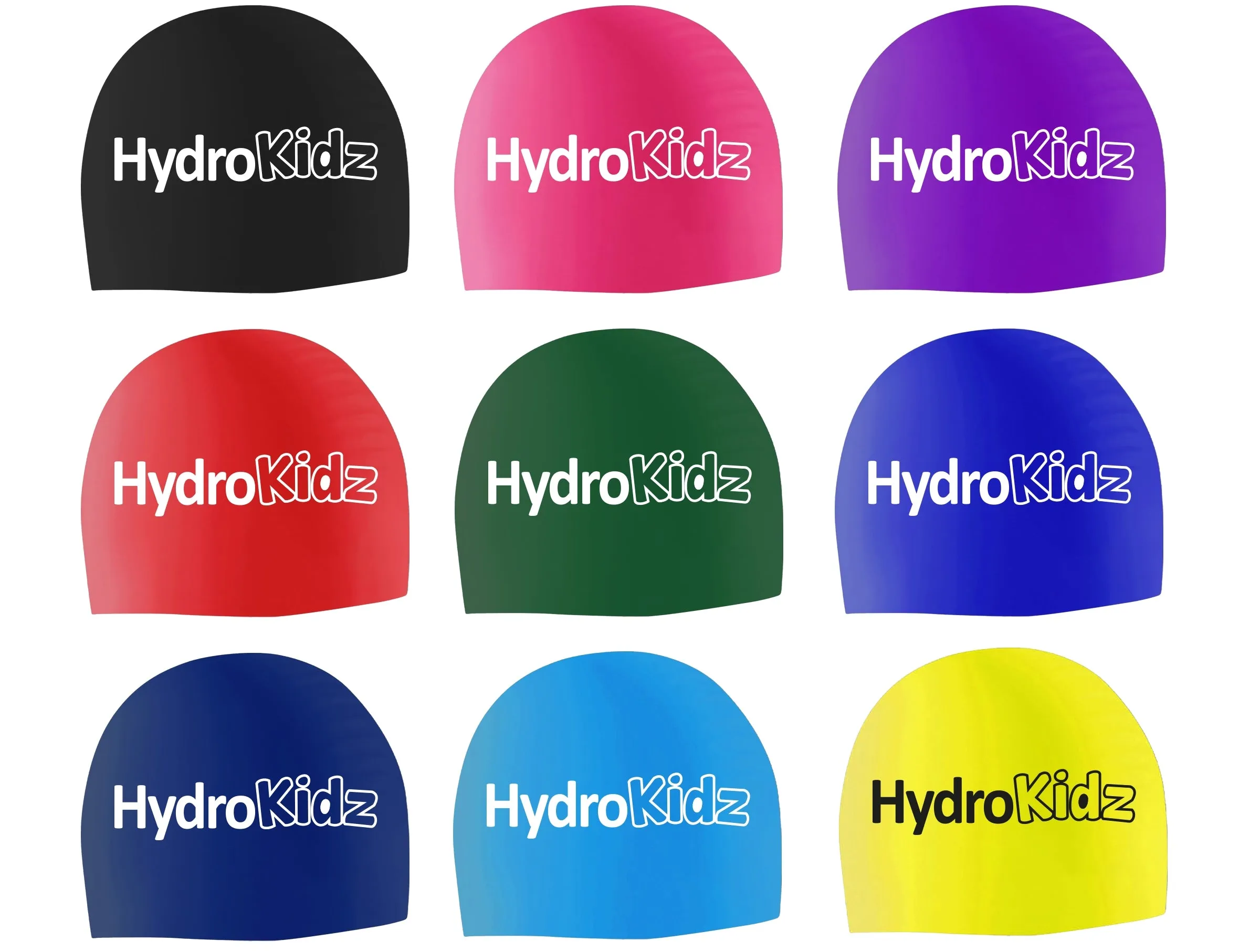 HydroKidz Children's Silicone Swim Caps