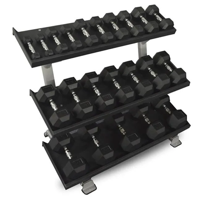 Inflight Fitness Commercial 3-Tier 54" Dumbbell Rack