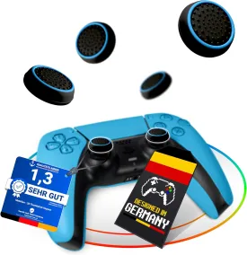 MatoSan PS5 Controller Grip Thumbstick Accessories Silicone Caps Grip, PS4 Sticks, PS5 Controller Thump Grips Protection - Enhanced Precision & Durability PS5 Thumpstick Grips (BlueSan)