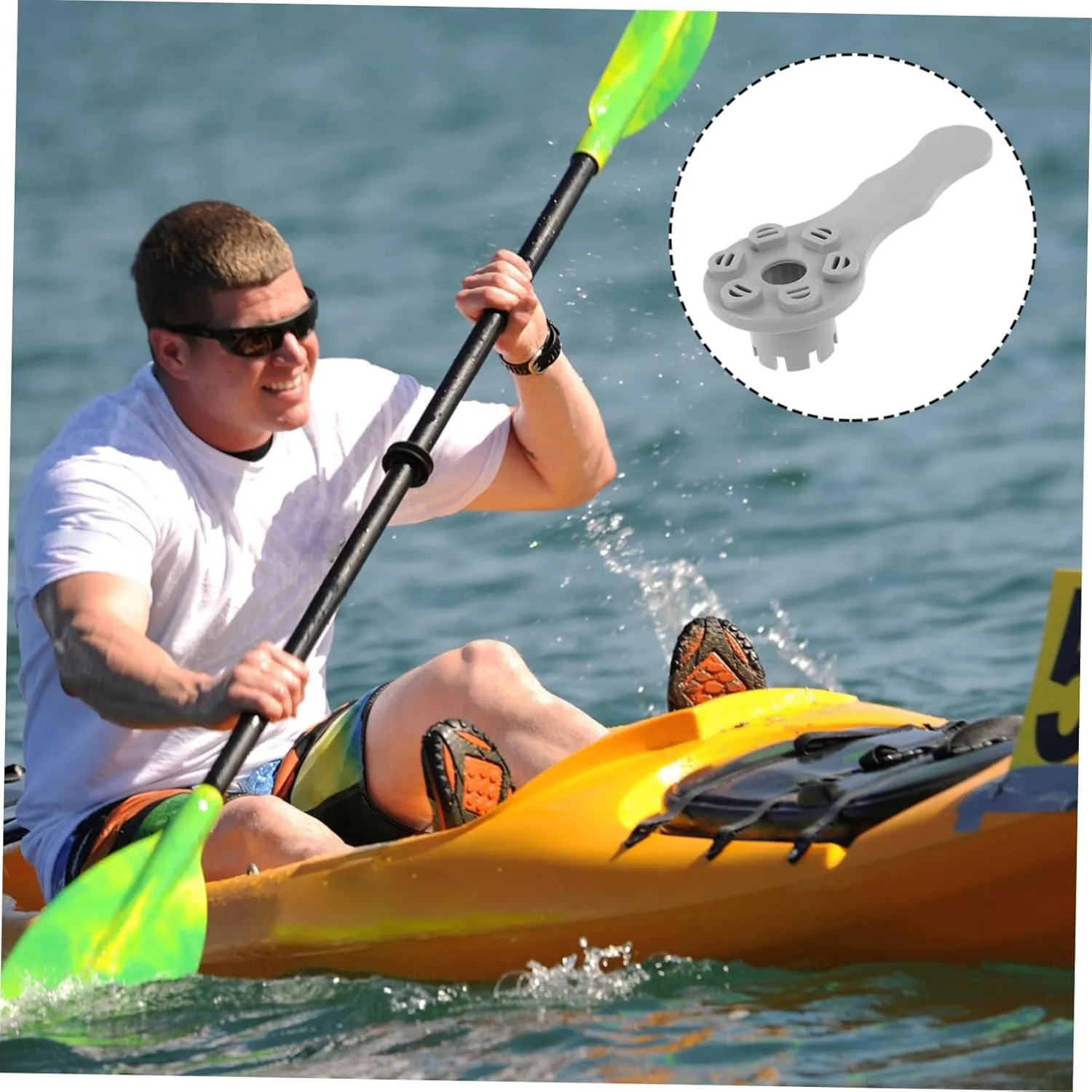 Mipcase Inflatable Boat Accessories Kayaks Hand Valve Wrench Portable Valves Spanner Kayak Valves Tool Rubber