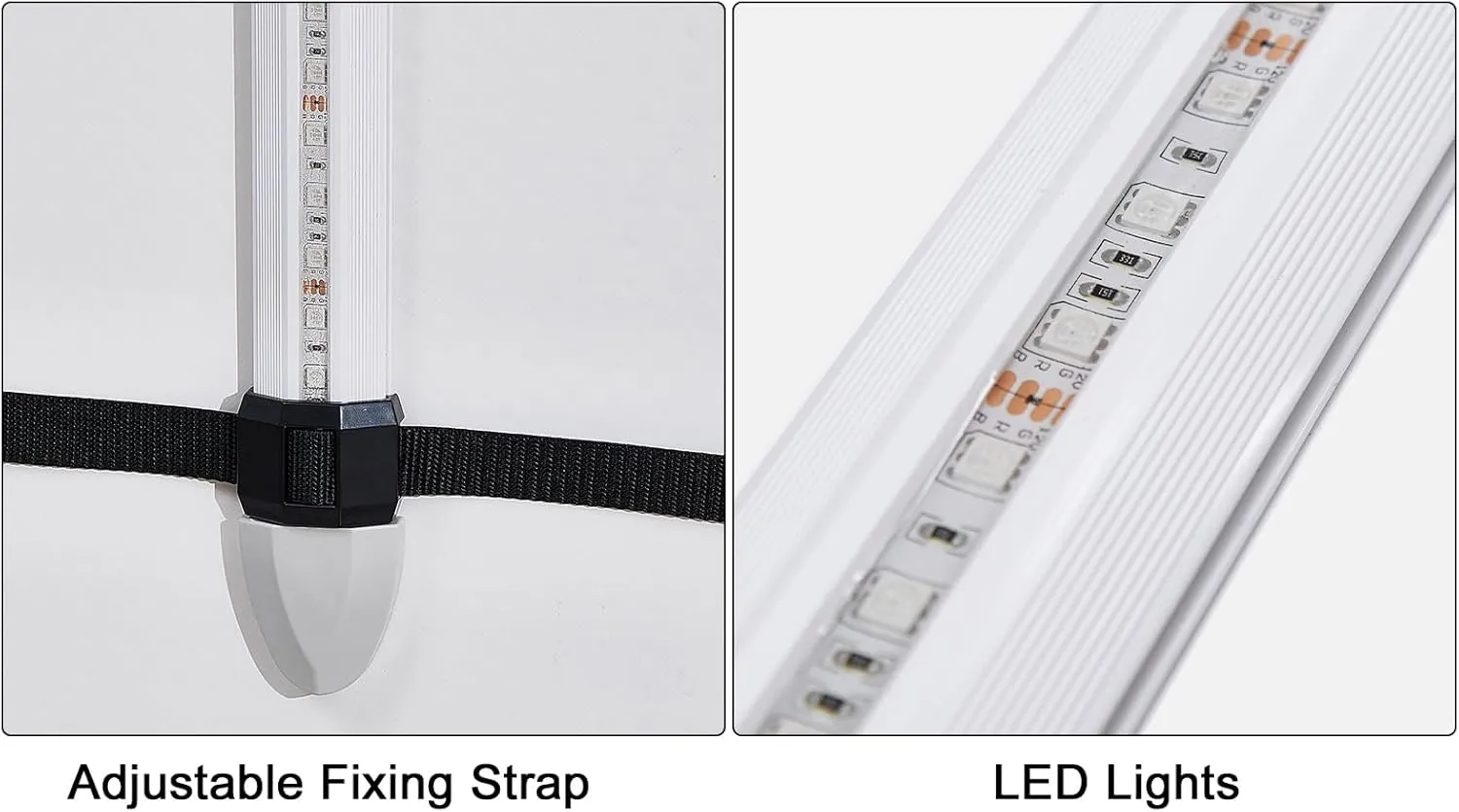 Paddleboard LED lights Rechargeable Adjustable Straps Remote Control, Carry Bag, 1200-2000 lumen