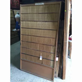 Pair of Old Japanese Bamboo Shoji Screens (Wide) - 20thC