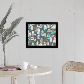 "Buoys Will Be Buoys II" Black Framed Print