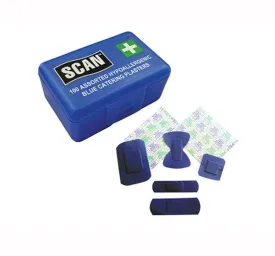 Scan Hydroscopic Blue Plasters 100 Assorted - Pack of 100