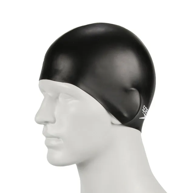 Speedo Silicone Swim  Jnr Caps Black