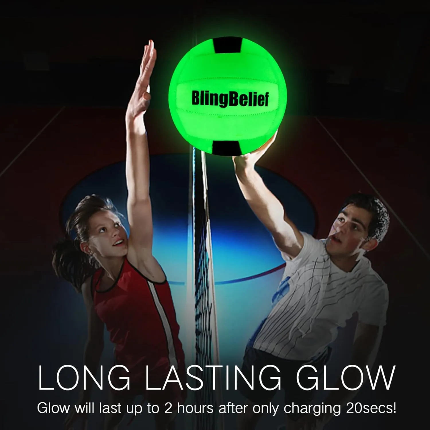 Super Bright Glow in The Dark Baseball,Soccer Ball,Volleyball,Football, Light Up Luminous Baseball, Official Size and Weight Football, Recreational Use Practice Volleyball