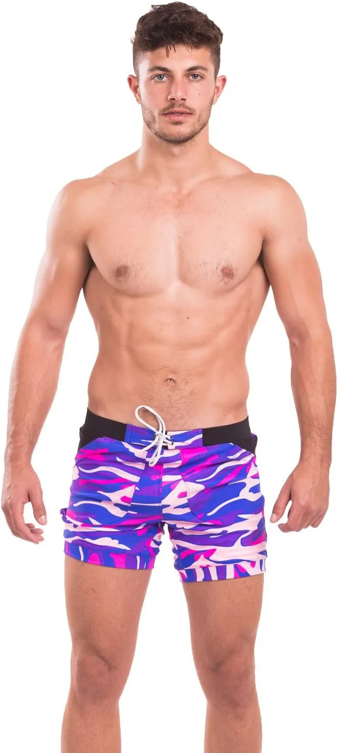 Taddlee Men Swimwear Swimsuits Solid Basic Long Swim Boxer Trunks Board Shorts