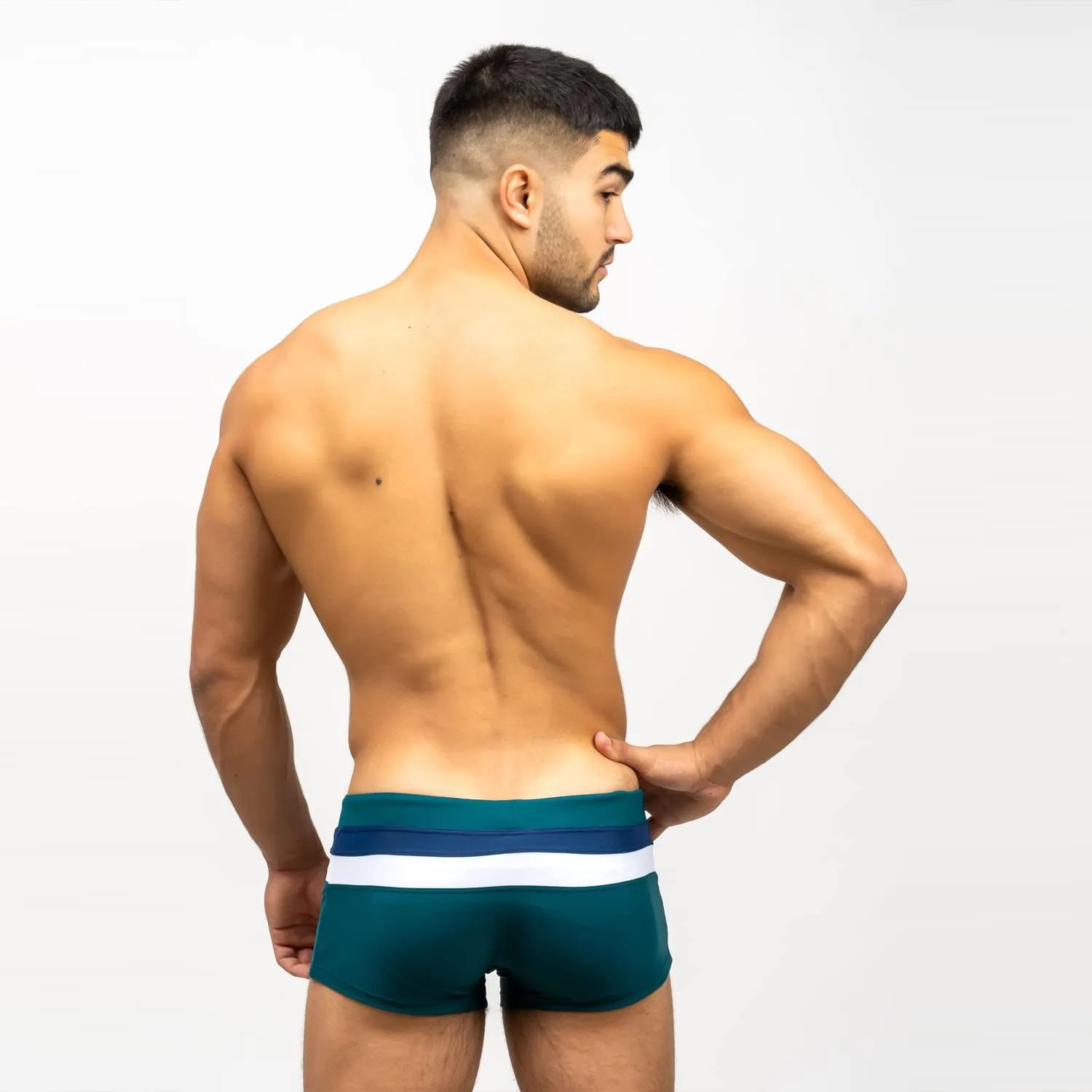 Taddlee Sexy Swimwear Men's Swimsuits Swim Boxer Briefs Square Cut Bathing Suits