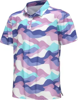 TIHEEN Mens Polo Shirts Short Sleeve,Lightweight Cool Moisture Wicking Performance Golf Polo Shirts for Men