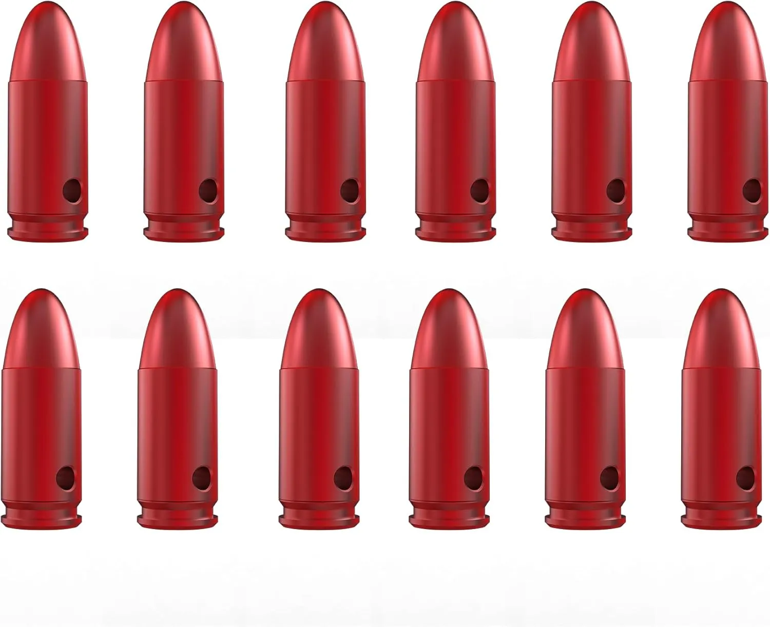 Training Snap Caps Dummy Rounds, Durable CNC-Machined Aluminum Alloy Safe for Handling Drills & Dry Fire Practice, Ideal for Shooting Skill Training.