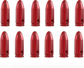 Training Snap Caps Dummy Rounds, Durable CNC-Machined Aluminum Alloy Safe for Handling Drills & Dry Fire Practice, Ideal for Shooting Skill Training.