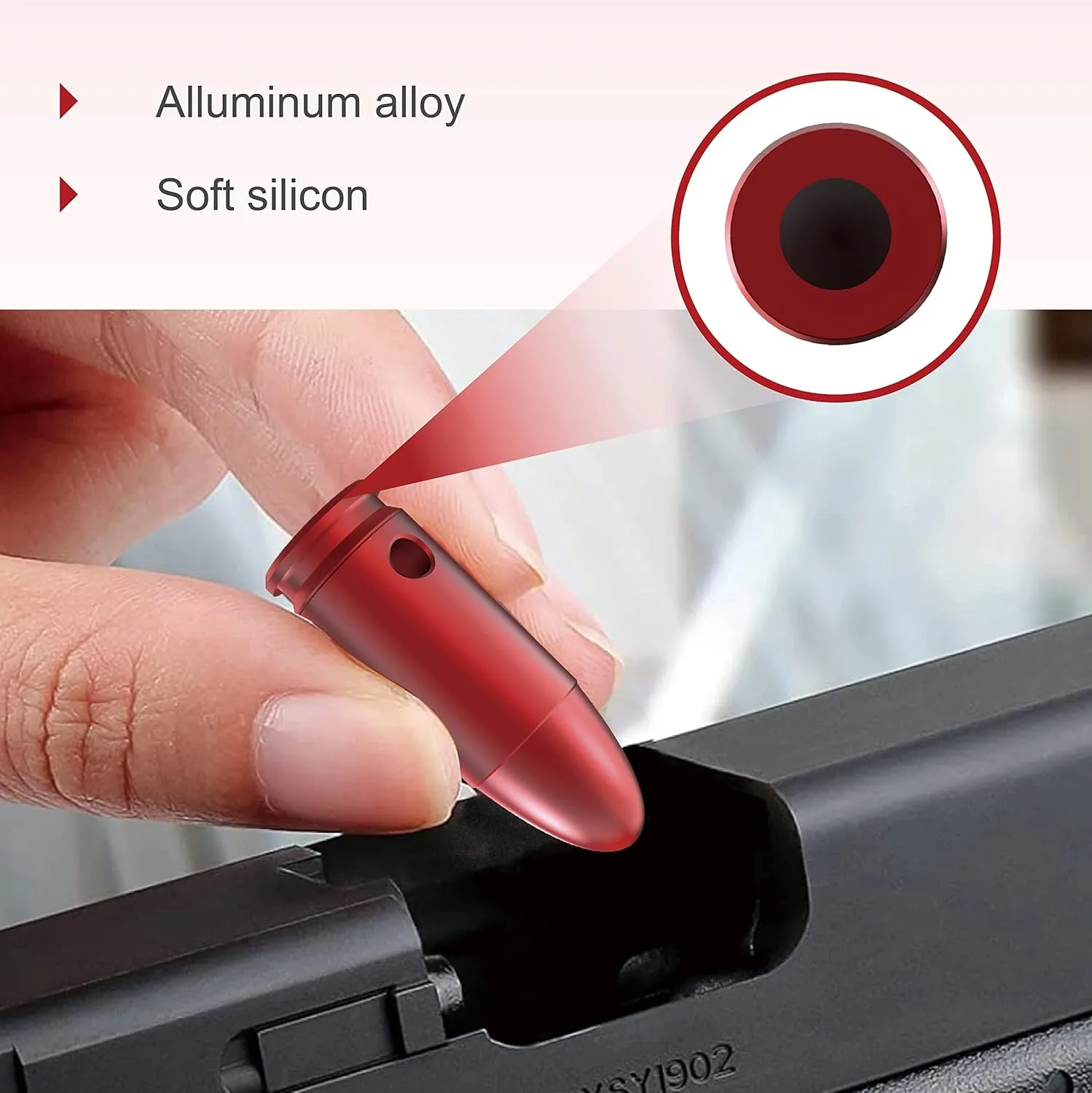 Training Snap Caps Dummy Rounds, Durable CNC-Machined Aluminum Alloy Safe for Handling Drills & Dry Fire Practice, Ideal for Shooting Skill Training.