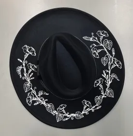 Vegan Felt Hat - XL Brim - Morning Glory