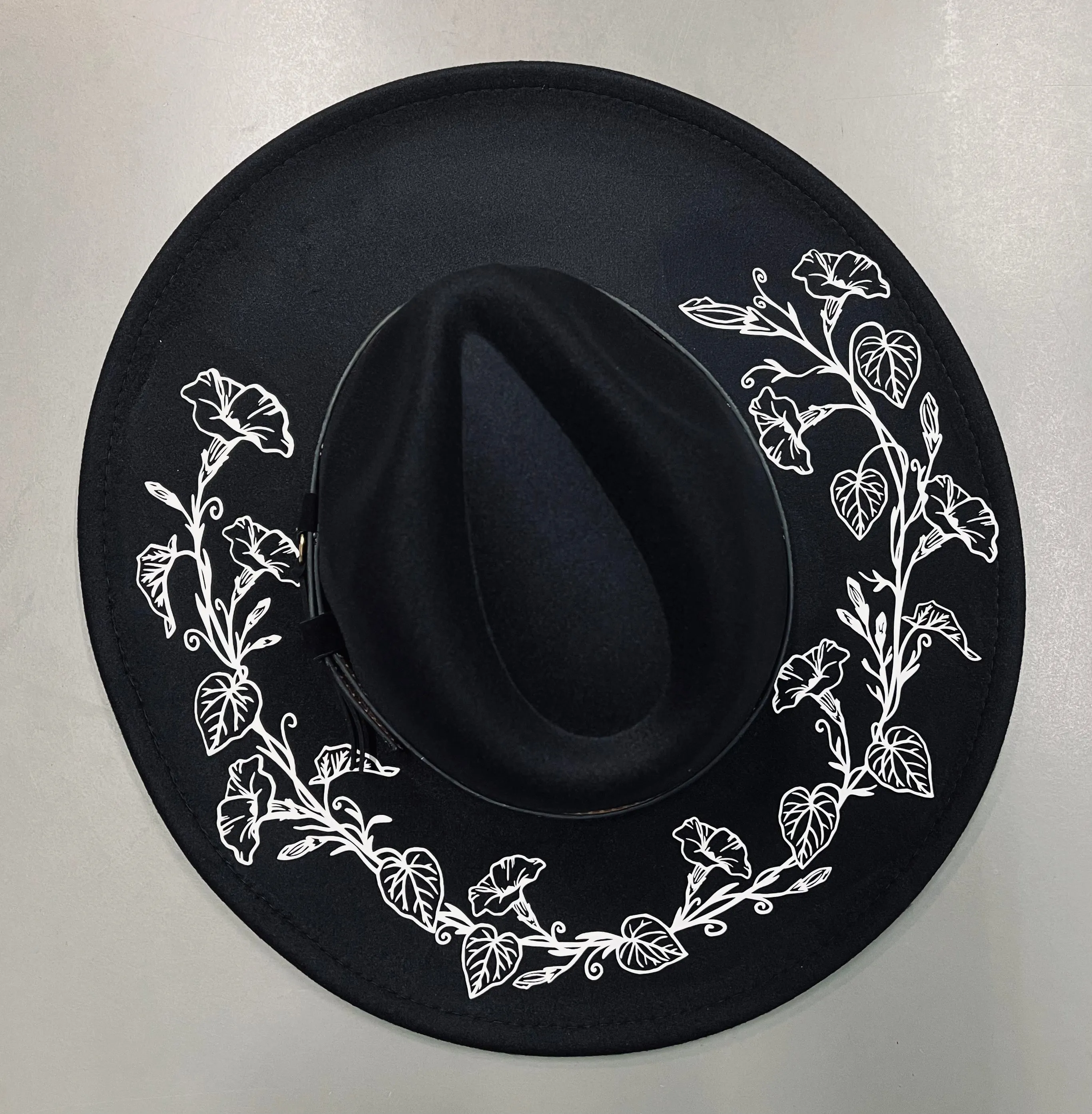 Vegan Felt Hat - XL Brim - Morning Glory