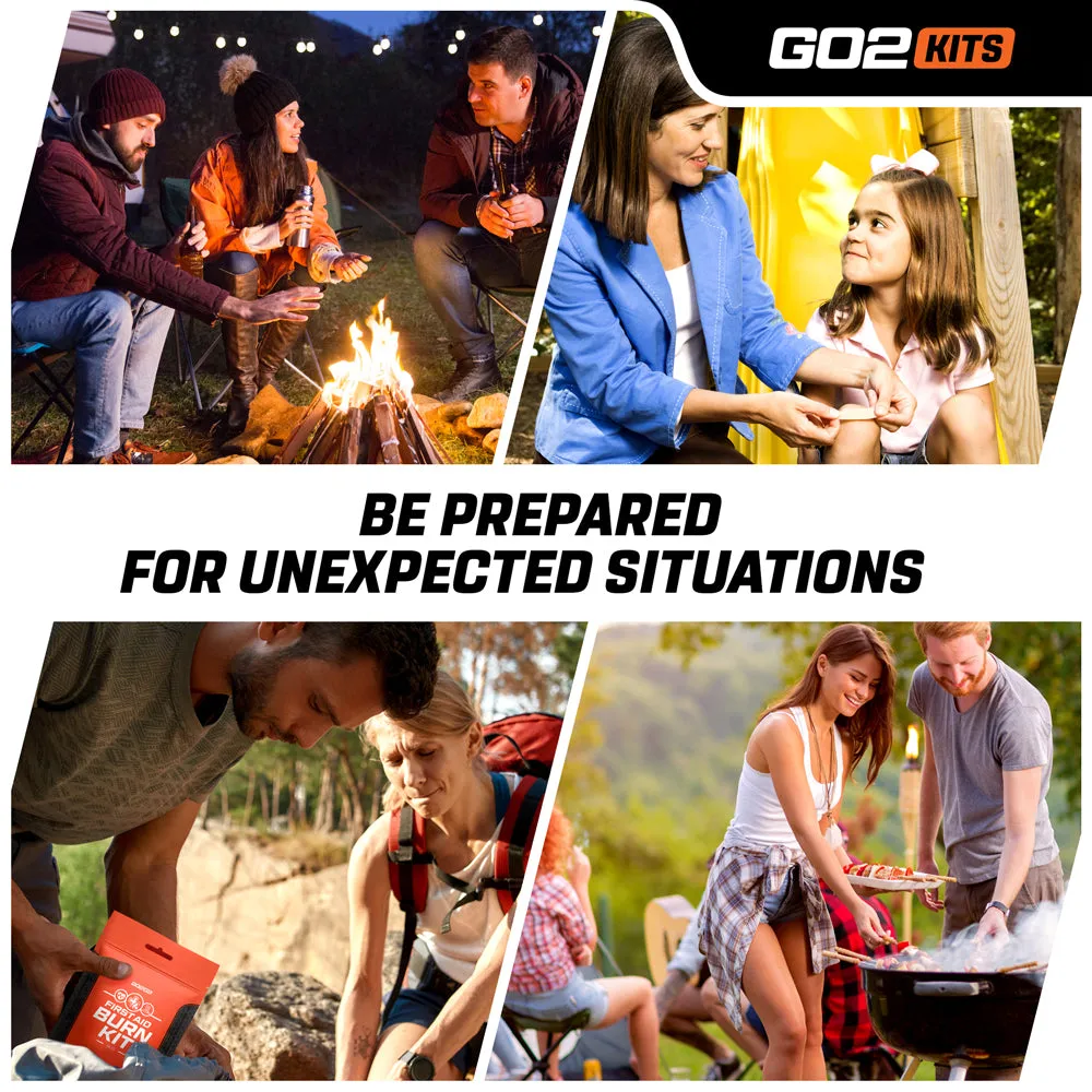 WHOLESALE DIRECT - Go2Kits Advanced First Aid & Burn Kit, Portable First Aid Kit (BK35-1)