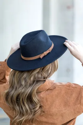 Wide Brim Banded Tassel Panama Hat