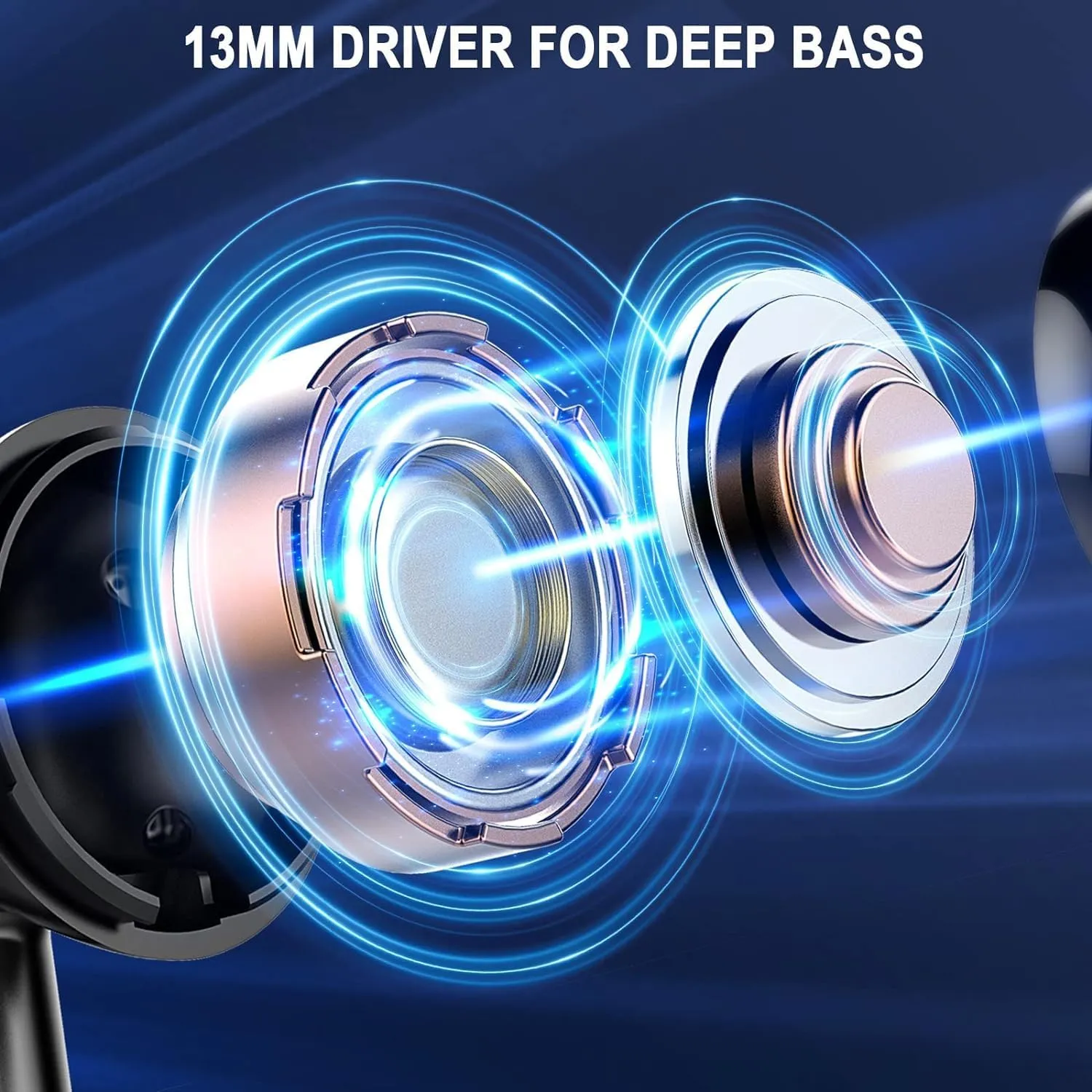 Wireless Bluetooth 5.4 Earbuds, Ear Buds LED Power Display Headphones 6D Stereo, Bluetooth Earbuds in-Ear Noise Cancelling Mic, 40H Playback Mini Case IP7 Waterproof Sports Earphones for Android iOS