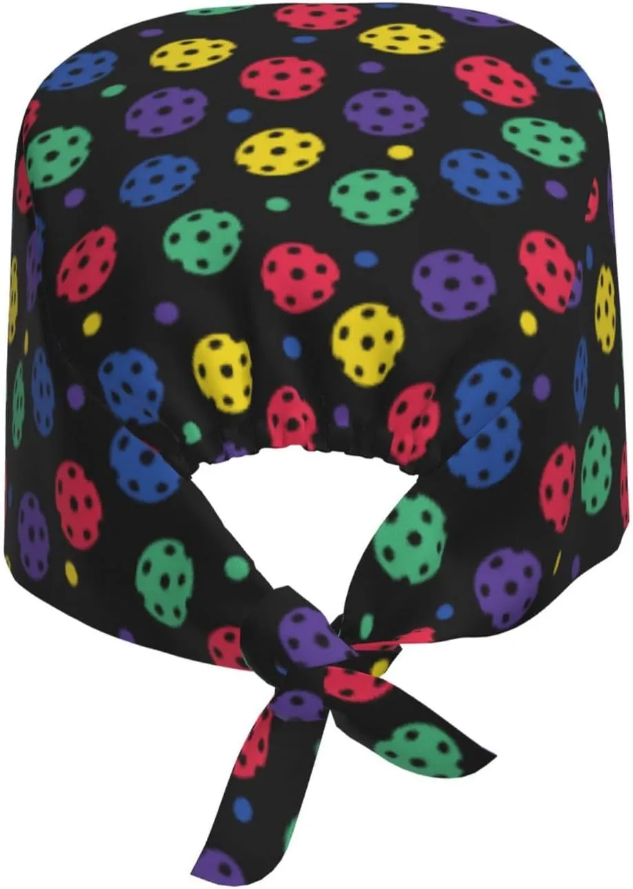 Working Cap Scrub Cap with Sweatband Adjustable Unisex Women Tie Back Hat Nurse Surgical Caps