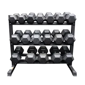 Xpeed 360kg Dumbbell Set   3 Tier Rack Package